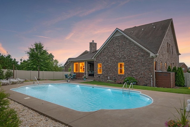 5010 Moretto Ct, Spring Hill, TN 37174 - view of swimming pool with a patio area and a fenced backyard