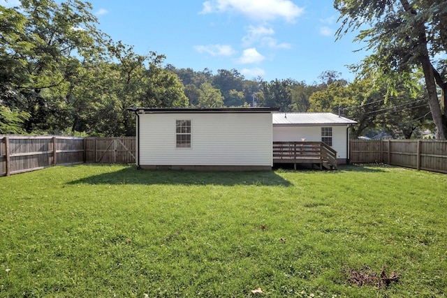 1205 Slaters Creek Rd, Goodlettsville, TN 37072 - back of house with a wooden deck and a fenced backyard