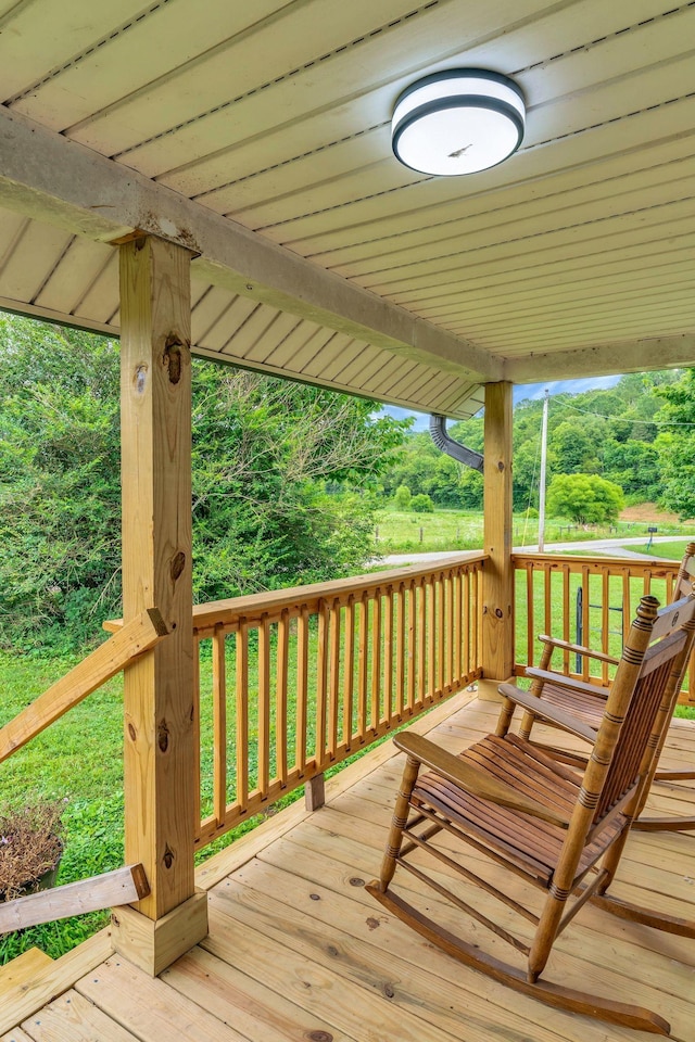 2750 Clampit Hollow Rd, Lafayette, TN 37083 - view of wooden terrace