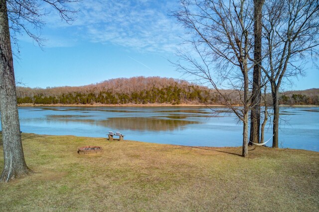 1178 Miracle Rd, Decaturville, TN 38329 - water view featuring a heavily wooded area