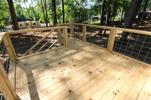 61 Kentucky Dr, Cadiz, KY 42211 - wooden deck featuring view of scattered trees