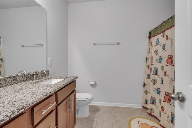 1331 Maize Ln, Lebanon, TN 37087 - bathroom featuring vanity, tile patterned flooring, and a shower with curtain