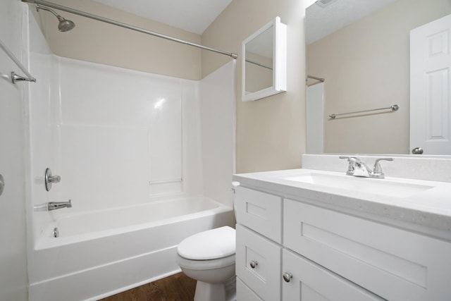1918 Lawndale Dr, Spring Hill, TN 37174 - full bath featuring vanity, bathtub / shower combination, and wood finished floors