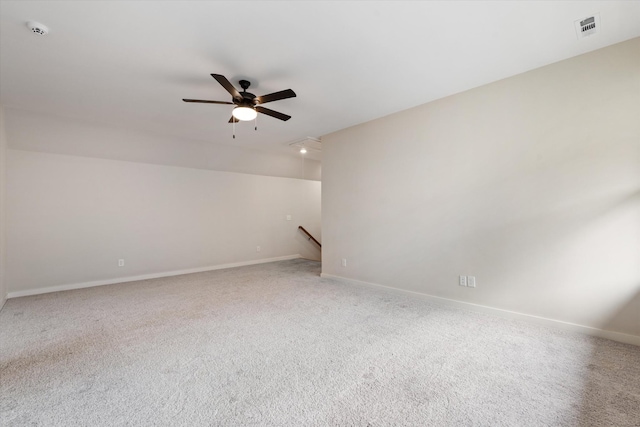 2620 Buckner Ln, Thompsons Station, TN 37179 - unfurnished room featuring a ceiling fan, a smoke detector, and light carpet