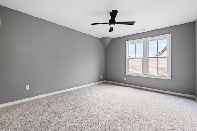 2620 Buckner Ln, Thompsons Station, TN 37179 - carpeted empty room with ceiling fan and baseboards