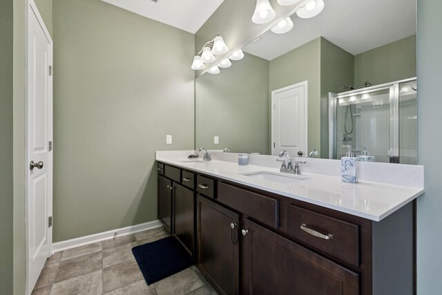 2305 Madeline Ct, Columbia, TN 38401 - full bath featuring double vanity and a stall shower