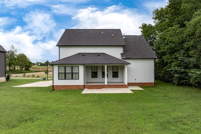 2744 Morrow Ln, Columbia, TN 38401 - back of property featuring a patio area, a shingled roof, and a yard