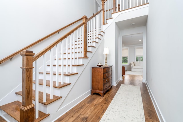 2744 Morrow Ln, Columbia, TN 38401 - staircase featuring wood finished floors