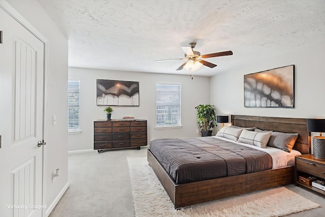2306 New Holland Cir, Murfreesboro, TN 37128 - bedroom with carpet floors, a textured ceiling, and ceiling fan