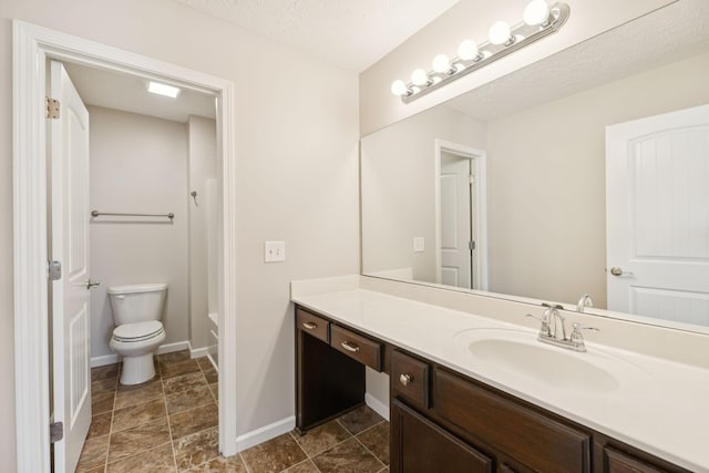 2306 New Holland Cir, Murfreesboro, TN 37128 - full bathroom featuring vanity, stone finish floors, and shower / bath combination