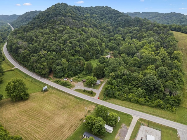 3337 Hartsville Rd, Lafayette, TN 37083 - bird's eye view of a forest and a mountainous background