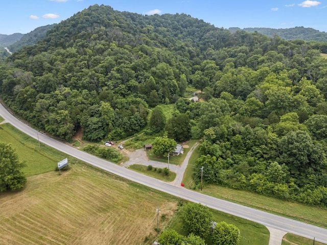 3337 Hartsville Rd, Lafayette, TN 37083 - aerial view of a forest and a mountain backdrop