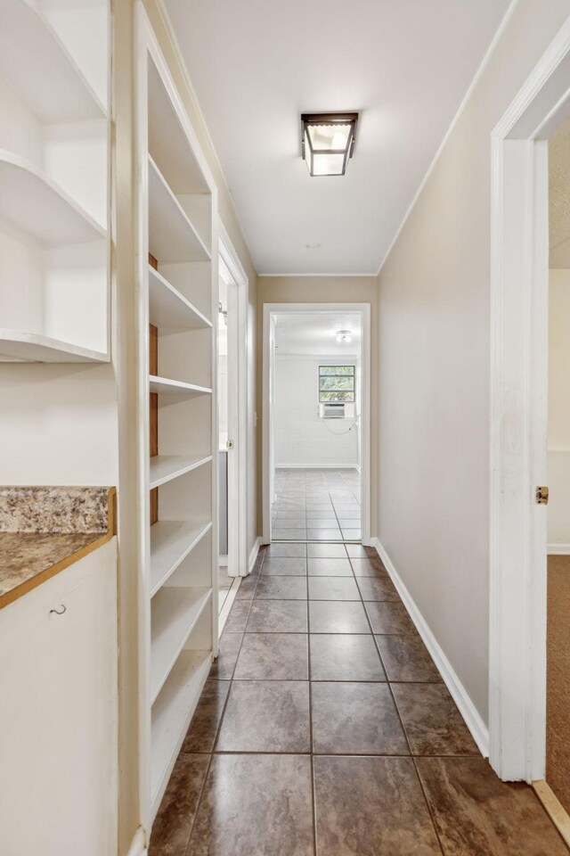 3337 Hartsville Rd, Lafayette, TN 37083 - hallway with ornamental molding and baseboards