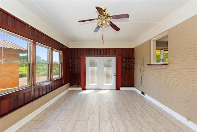 318 David St, Lawrenceburg, TN 38464 - unfurnished sunroom featuring french doors