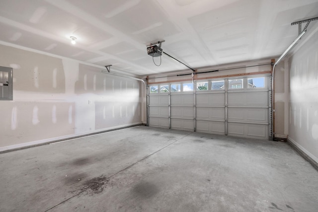 2149 Longhunter Chase Dr, Spring Hill, TN 37174 - garage with a garage door opener and electric panel