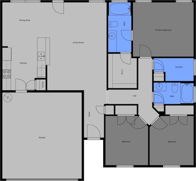 2149 Longhunter Chase Dr, Spring Hill, TN 37174 - view of floor plan / room layout