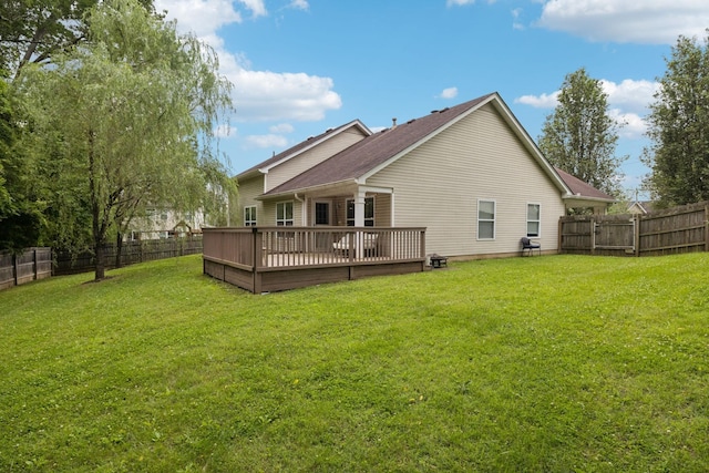 808 Garrett Way Ct, Antioch, TN 37013 - rear view of property featuring a deck and a fenced backyard