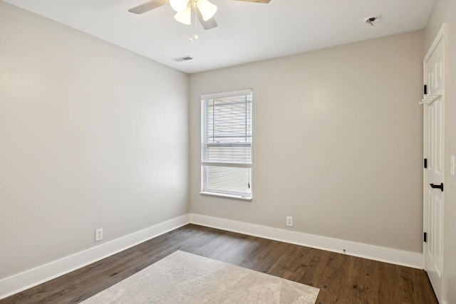 808 Garrett Way Ct, Antioch, TN 37013 - spare room with a ceiling fan and dark wood-style floors