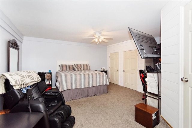 19 Horseshoe Bend Rd, Leoma, TN 38468 - carpeted bedroom with a ceiling fan