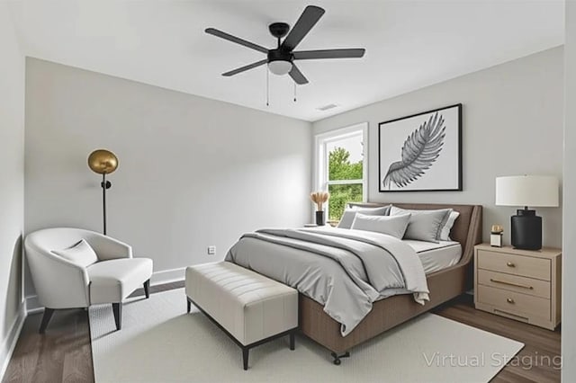 1142 Snow Ave, Madison, TN 37115 - bedroom featuring wood finished floors and a ceiling fan