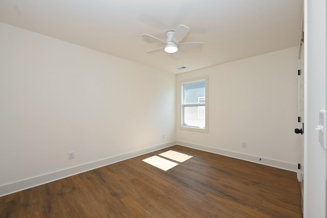 1142 Snow Ave, Madison, TN 37115 - spare room featuring dark wood-style flooring and ceiling fan