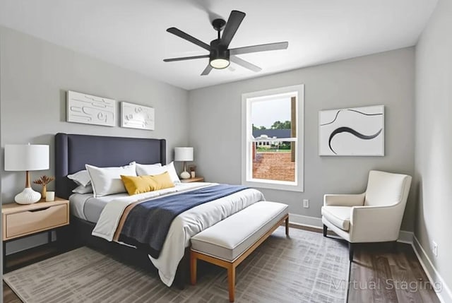 1142 Snow Ave, Madison, TN 37115 - bedroom featuring wood finished floors and ceiling fan