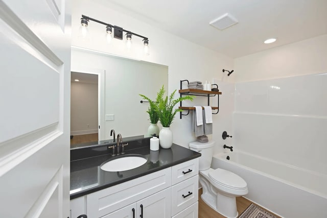 1142 Snow Ave, Madison, TN 37115 - full bathroom featuring vanity, shower / washtub combination, and recessed lighting