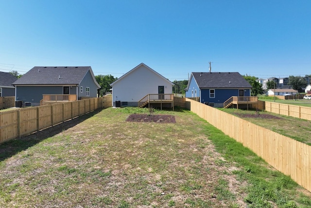 1142 Snow Ave, Madison, TN 37115 - fenced backyard with a residential view and a wooden deck