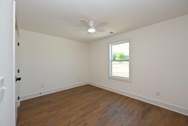1142 Snow Ave, Madison, TN 37115 - spare room featuring dark wood-style floors and ceiling fan