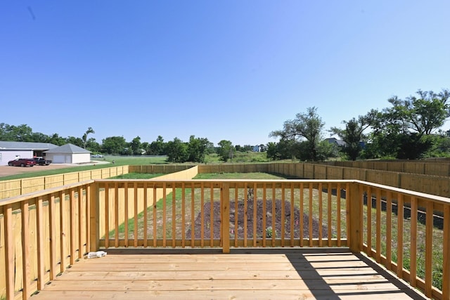 1142 Snow Ave, Madison, TN 37115 - wooden terrace with a fenced backyard