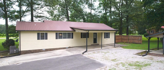 4321 Lynchburg Rd, Winchester, TN 37398 - view of front of property with a metal roof and crawl space