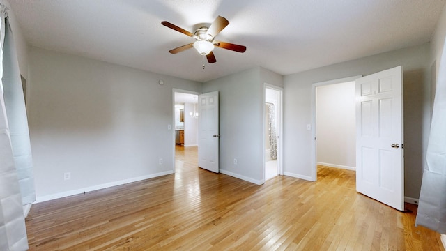 4321 Lynchburg Rd, Winchester, TN 37398 - unfurnished bedroom with light wood-style floors and ceiling fan