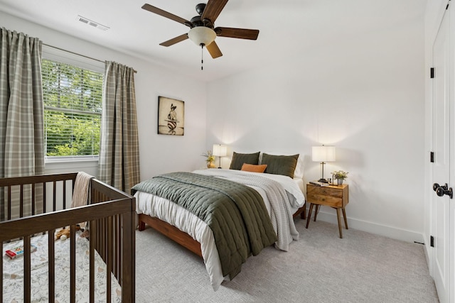 923 Hornsby Dr, Franklin, TN 37064 - bedroom with light carpet and ceiling fan