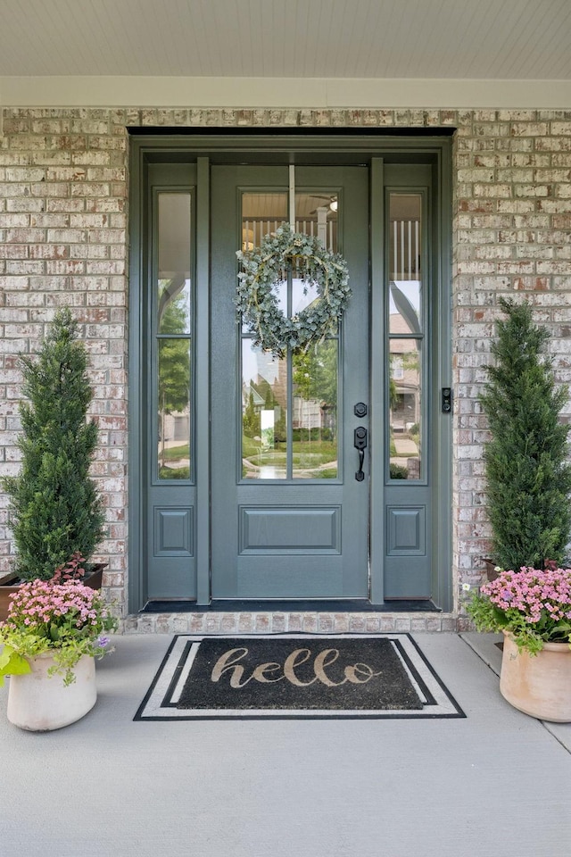 923 Hornsby Dr, Franklin, TN 37064 - property entrance with brick siding and covered porch