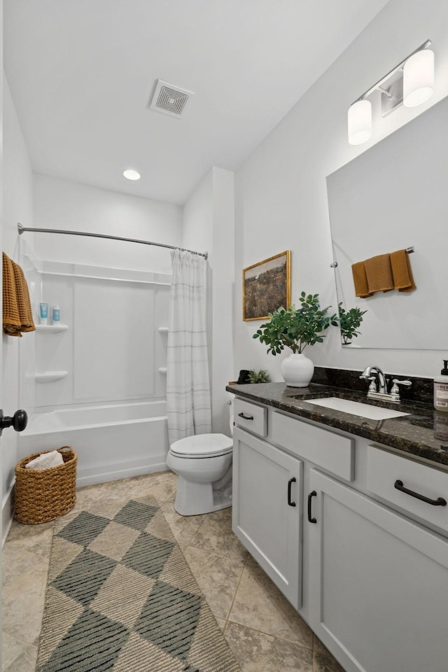 923 Hornsby Dr, Franklin, TN 37064 - bathroom featuring vanity and shower / bathtub combination with curtain