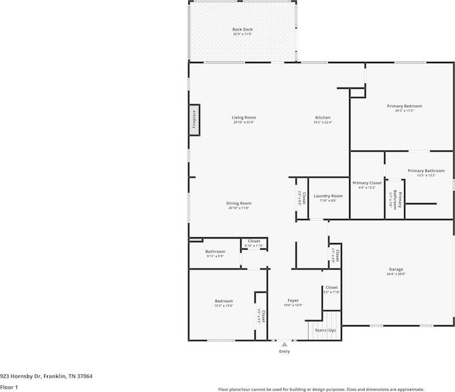 923 Hornsby Dr, Franklin, TN 37064 - view of room layout