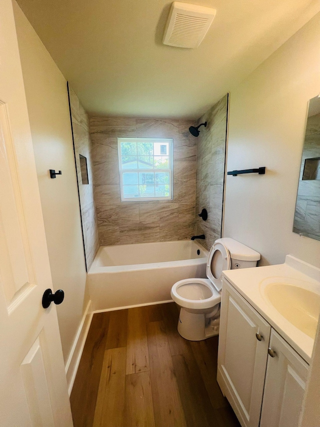 11120 Central Pike, Mount Juliet, TN 37122 - bathroom with wood finished floors, vanity, and tub / shower combination