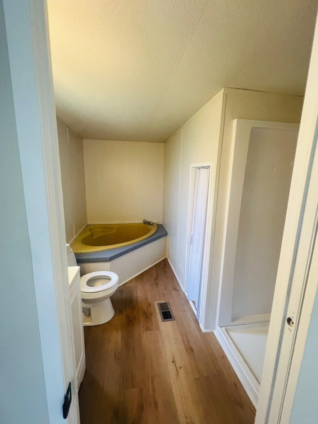 11120 Central Pike, Mount Juliet, TN 37122 - bathroom featuring wood finished floors, a textured ceiling, a bath, and vanity