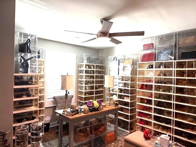 967 Horse Mountain Rd Unit 1E, Shelbyville, TN 37160 - wine area with ceiling fan