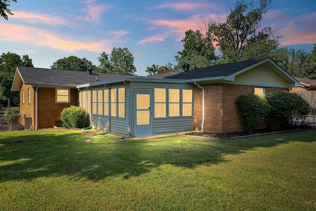 1211 Taylor Pl, Murfreesboro, TN 37129 - back of house at dusk with brick siding