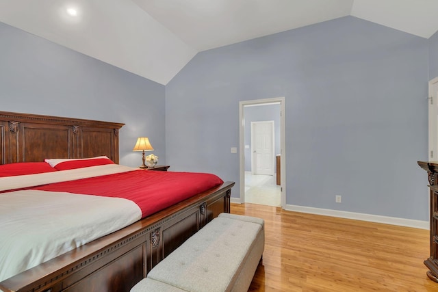 343 Belinda Pkwy, Mount Juliet, TN 37122 - bedroom with lofted ceiling and light wood finished floors