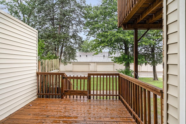 3880 Priest Lake Dr Unit 21, Nashville, TN 37217 - deck with a lawn and a detached garage