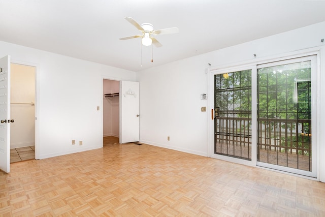 3880 Priest Lake Dr Unit 21, Nashville, TN 37217 - unfurnished bedroom featuring access to exterior, ensuite bathroom, and ceiling fan