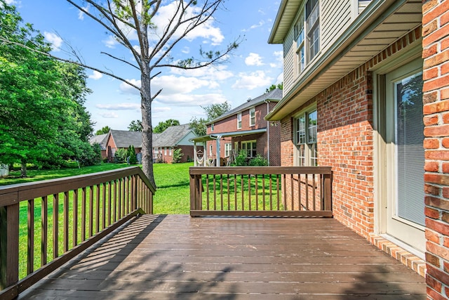 2415 Franklin Ln, Murfreesboro, TN 37130 - wooden deck featuring a yard and a residential view