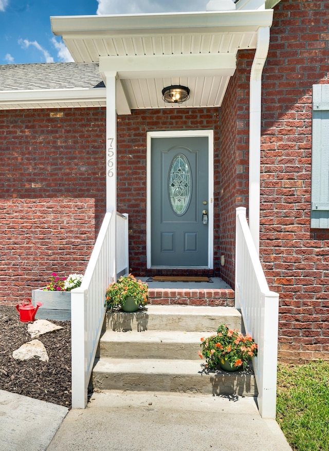 7566 S Swift Rd, Goodlettsville, TN 37072 - property entrance with brick siding