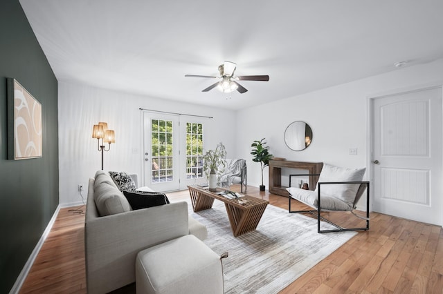 7566 S Swift Rd, Goodlettsville, TN 37072 - living room with a ceiling fan and light wood-style flooring
