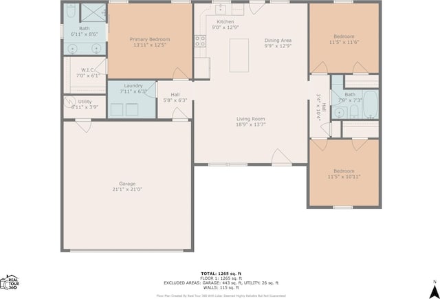 77 Frost St, Decherd, TN 37324 - view of floor plan / room layout