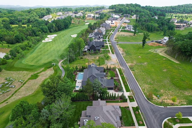 7555 Whiskey Rd, College Grove, TN 37046 - aerial view of property's location with nearby suburban area and a local golf course