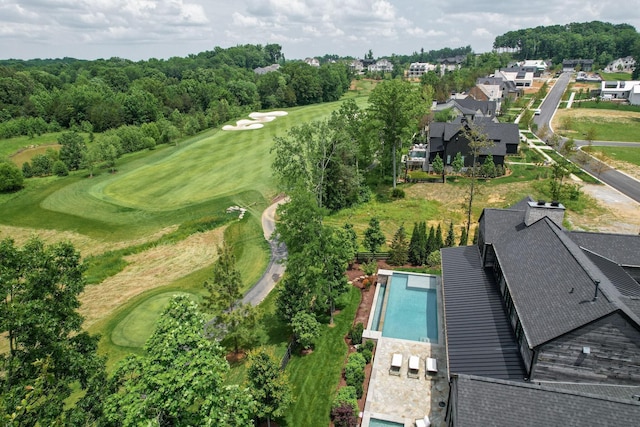 7555 Whiskey Rd, College Grove, TN 37046 - aerial view of property and surrounding area featuring a golf course and a pool
