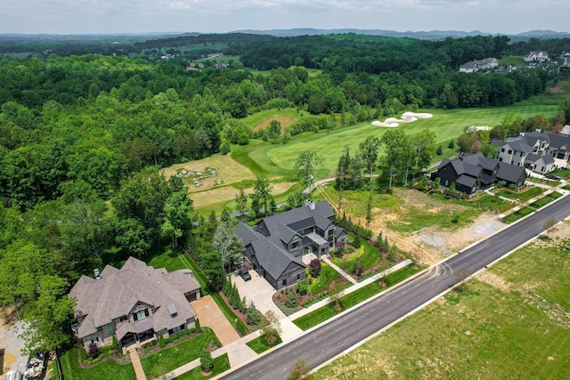 7555 Whiskey Rd, College Grove, TN 37046 - view of property location with a heavily wooded area and a golf course